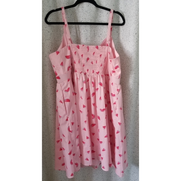 Watermelon Tie Front Dress - Picture 3 of 3